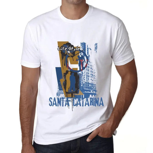 Men's Graphic T-Shirt Santa Catarina Lifestyle Limited Edition Short Sleeve Tee-Shirt Vintage Birthday Gift Novelty