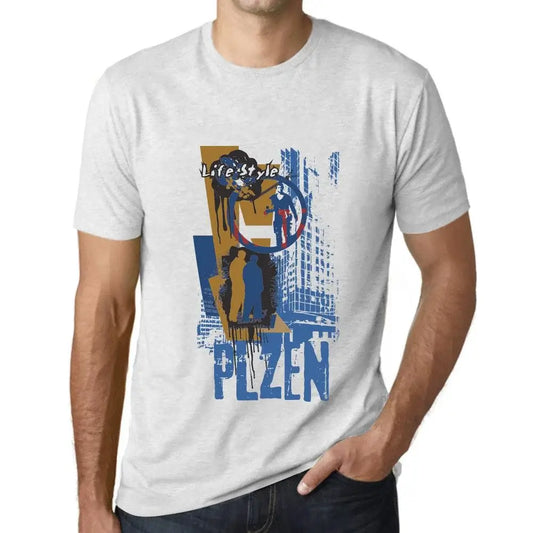 Men's Graphic T-Shirt Plzen Lifestyle Limited Edition Short Sleeve Tee-Shirt Vintage Birthday Gift Novelty