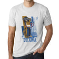 Men's Graphic T-Shirt Ottawa Lifestyle Limited Edition Short Sleeve Tee-Shirt Vintage Birthday Gift Novelty