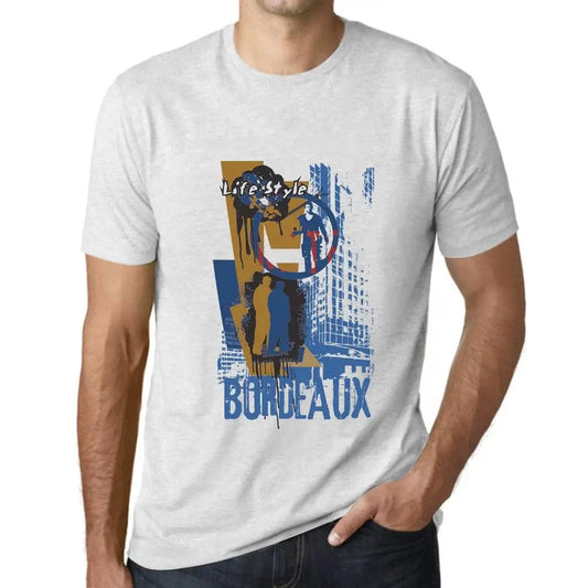 Men's Graphic T-Shirt Bordeaux Lifestyle Limited Edition Short Sleeve Tee-Shirt Vintage Birthday Gift Novelty