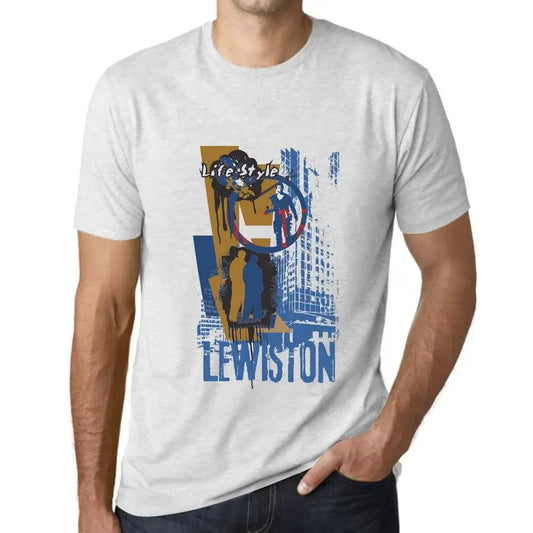Men's Graphic T-Shirt Lewiston Lifestyle Limited Edition Short Sleeve Tee-Shirt Vintage Birthday Gift Novelty