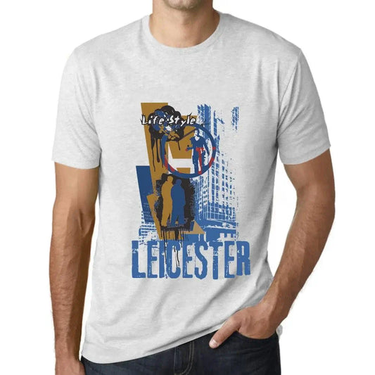 Men's Graphic T-Shirt Leicester Lifestyle Limited Edition Short Sleeve Tee-Shirt Vintage Birthday Gift Novelty