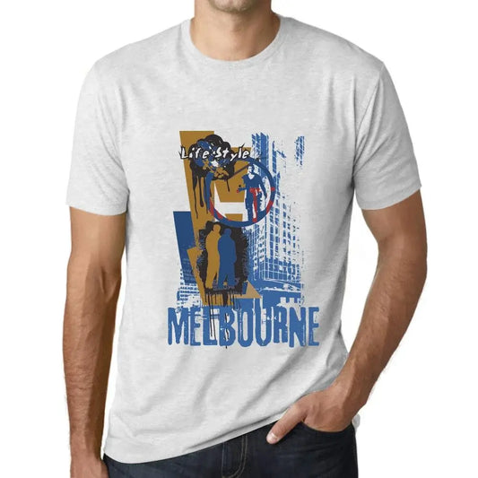 Men's Graphic T-Shirt Melbourne Lifestyle Limited Edition Short Sleeve Tee-Shirt Vintage Birthday Gift Novelty