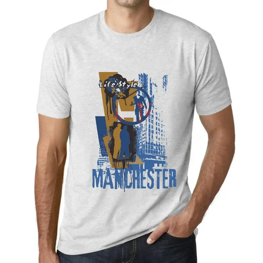 Men's Graphic T-Shirt Manchester Lifestyle Eco-Friendly Limited Edition Short Sleeve Tee-Shirt Vintage Birthday Gift Novelty