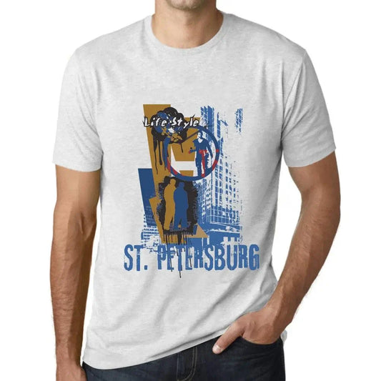 Men's Graphic T-Shirt St Petersburg Lifestyle Limited Edition Short Sleeve Tee-Shirt Vintage Birthday Gift Novelty