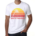 Men's Graphic T-Shirt Palm, Beach, Sunset In North Yorkshire Limited Edition Short Sleeve Tee-Shirt Vintage Birthday Gift Novelty