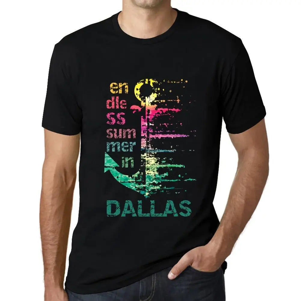 Men's Graphic T-Shirt Endless Summer In Dallas Eco-Friendly Limited Edition Short Sleeve Tee-Shirt Vintage Birthday Gift Novelty