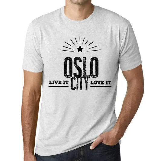 Men's Graphic T-Shirt Live It Love It Oslo Limited Edition Short Sleeve Tee-Shirt Vintage Birthday Gift Novelty
