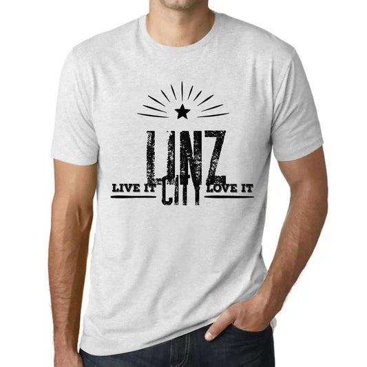 Men's Graphic T-Shirt Live It Love It Linz Limited Edition Short Sleeve Tee-Shirt Vintage Birthday Gift Novelty