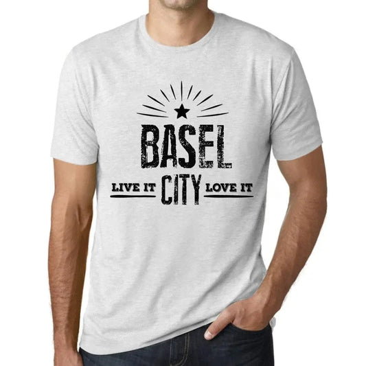Men's Graphic T-Shirt Live It Love It Basel Limited Edition Short Sleeve Tee-Shirt Vintage Birthday Gift Novelty