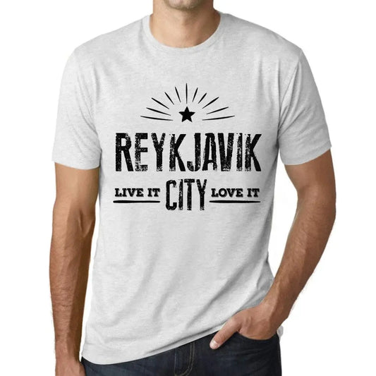 Men's Graphic T-Shirt Live It Love It Reykjavik Limited Edition Short Sleeve Tee-Shirt Vintage Birthday Gift Novelty
