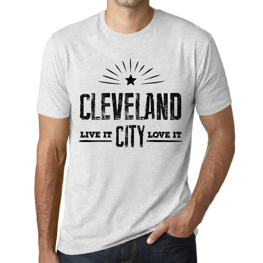Men's Graphic T-Shirt Live It Love It Cleveland Limited Edition Short Sleeve Tee-Shirt Vintage Birthday Gift Novelty
