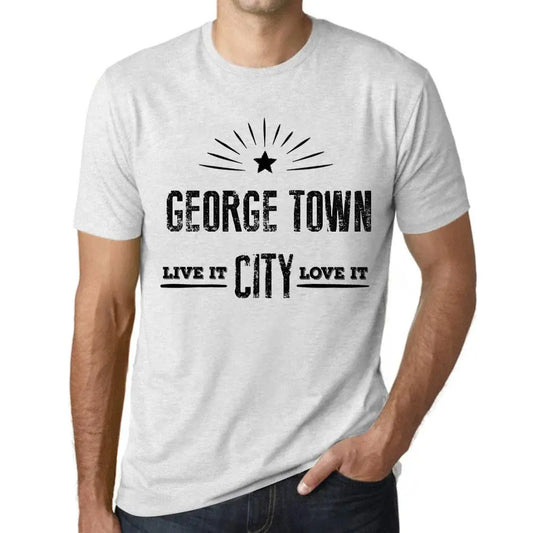 Men's Graphic T-Shirt Live It Love It George Town Limited Edition Short Sleeve Tee-Shirt Vintage Birthday Gift Novelty