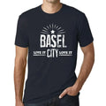 Men's Graphic T-Shirt Live It Love It Basel Limited Edition Short Sleeve Tee-Shirt Vintage Birthday Gift Novelty
