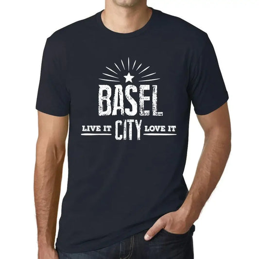 Men's Graphic T-Shirt Live It Love It Basel Limited Edition Short Sleeve Tee-Shirt Vintage Birthday Gift Novelty