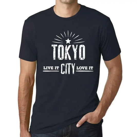 Men's Graphic T-Shirt Live It Love It Tokyo Limited Edition Short Sleeve Tee-Shirt Vintage Birthday Gift Novelty