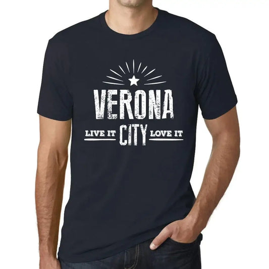 Men's Graphic T-Shirt Live It Love It Verona Limited Edition Short Sleeve Tee-Shirt Vintage Birthday Gift Novelty