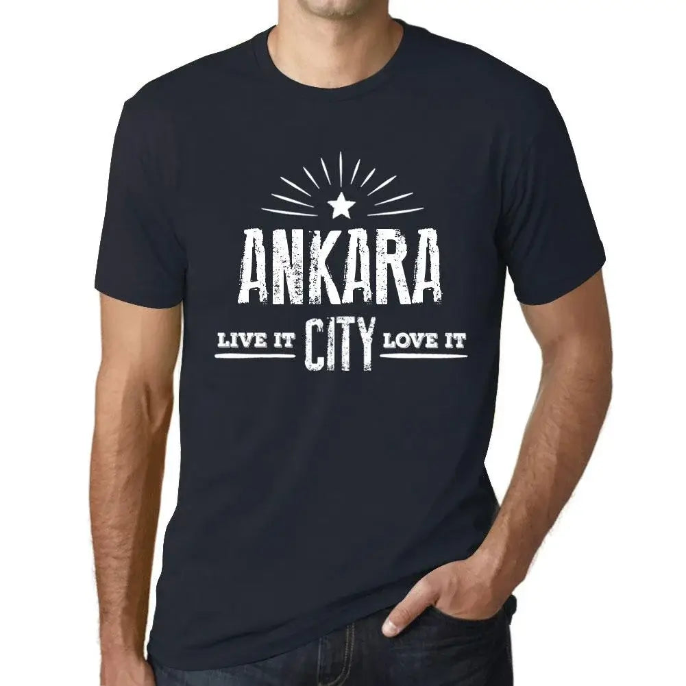 Men's Graphic T-Shirt Live It Love It Ankara Limited Edition Short Sleeve Tee-Shirt Vintage Birthday Gift Novelty