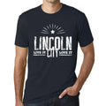 Men's Graphic T-Shirt Live It Love It Lincoln Limited Edition Short Sleeve Tee-Shirt Vintage Birthday Gift Novelty