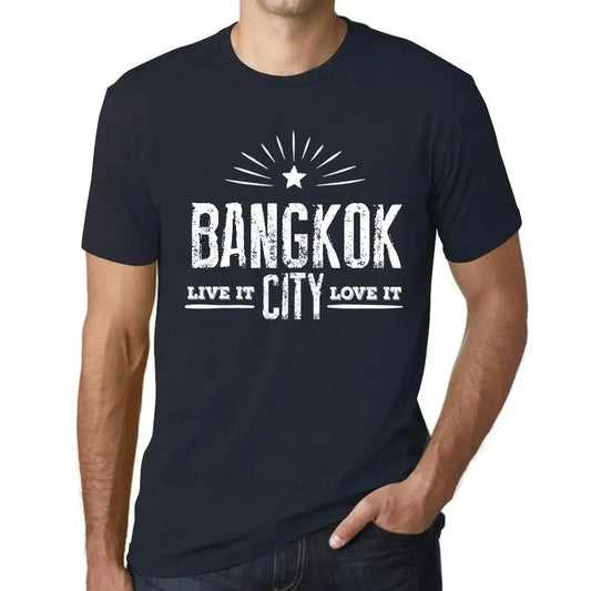 Men's Graphic T-Shirt Live It Love It Bangkok Limited Edition Short Sleeve Tee-Shirt Vintage Birthday Gift Novelty