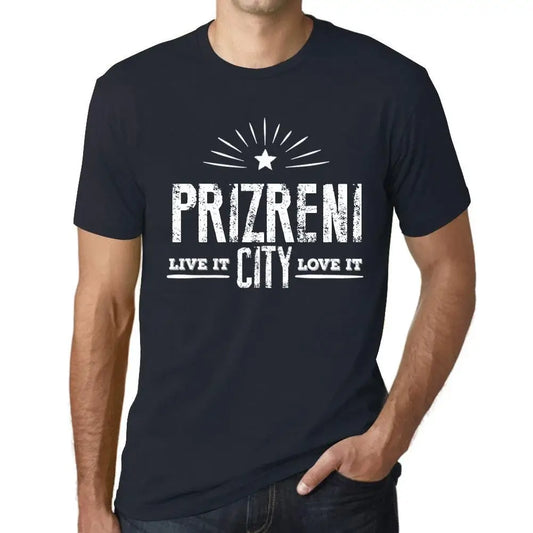 Men's Graphic T-Shirt Live It Love It Prizreni Limited Edition Short Sleeve Tee-Shirt Vintage Birthday Gift Novelty