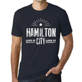 Uomo Maglietta Live It Love It Hamilton T-shirt Stampa Grafica Divertente Vintage Idea Regalo Originale Alla Moda