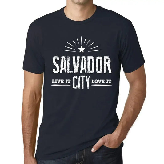 Men's Graphic T-Shirt Live It Love It Salvador Limited Edition Short Sleeve Tee-Shirt Vintage Birthday Gift Novelty