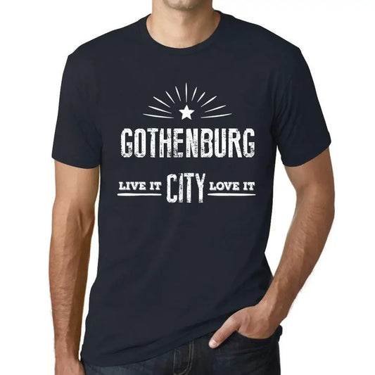 Men's Graphic T-Shirt Live It Love It Gothenburg Limited Edition Short Sleeve Tee-Shirt Vintage Birthday Gift Novelty