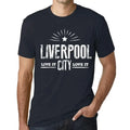 Men's Graphic T-Shirt Live It Love It Liverpool Limited Edition Short Sleeve Tee-Shirt Vintage Birthday Gift Novelty