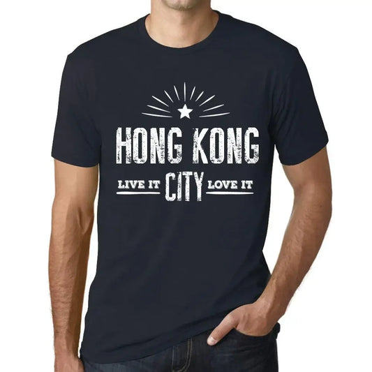 Men's Graphic T-Shirt Live It Love It Hong Kong Limited Edition Short Sleeve Tee-Shirt Vintage Birthday Gift Novelty