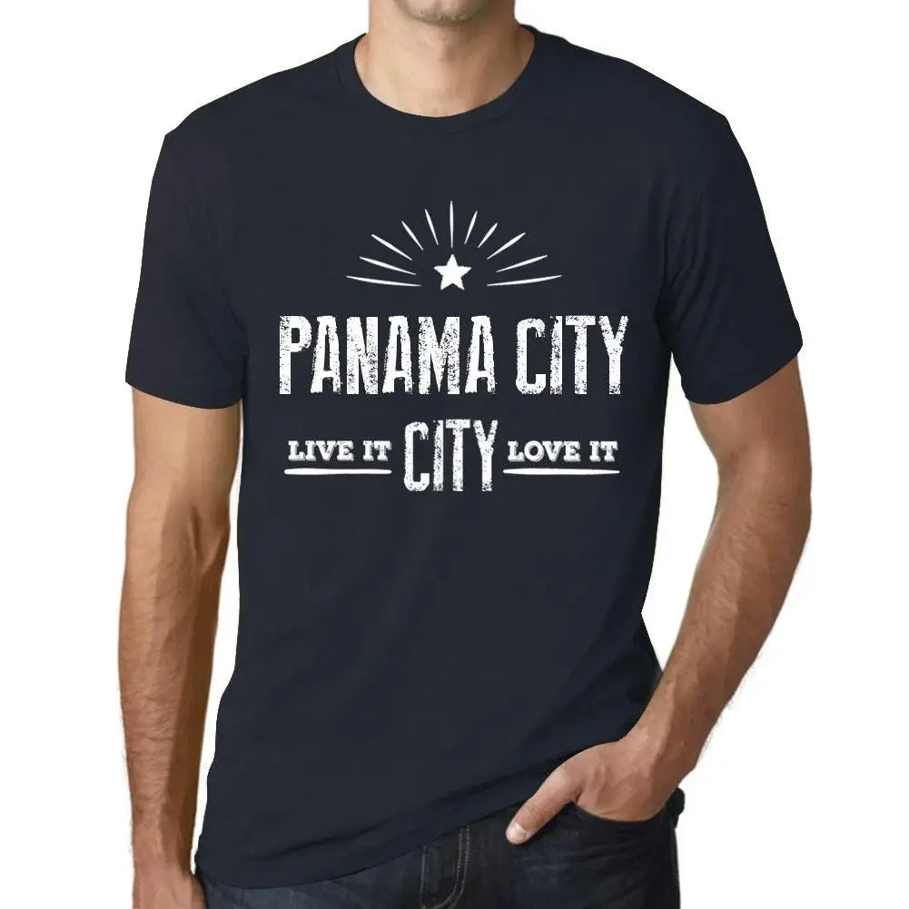 Men's Graphic T-Shirt Live It Love It Panama City Limited Edition Short Sleeve Tee-Shirt Vintage Birthday Gift Novelty