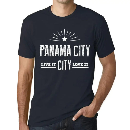 Men's Graphic T-Shirt Live It Love It Panama City Limited Edition Short Sleeve Tee-Shirt Vintage Birthday Gift Novelty