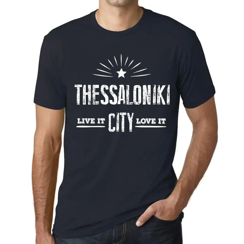 Men's Graphic T-Shirt Live It Love It Thessaloniki Limited Edition Short Sleeve Tee-Shirt Vintage Birthday Gift Novelty