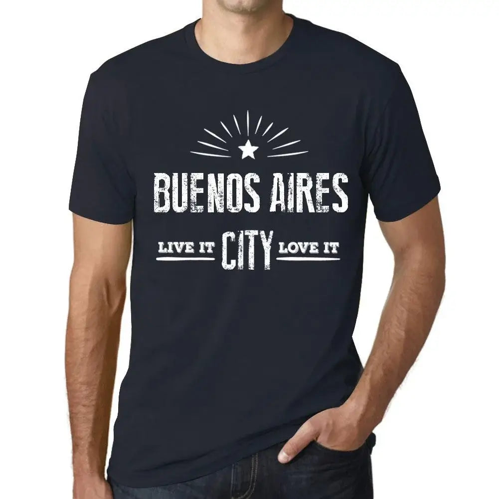 Men's Graphic T-Shirt Live It Love It Buenos Aires Limited Edition Short Sleeve Tee-Shirt Vintage Birthday Gift Novelty