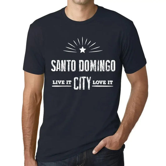 Men's Graphic T-Shirt Live It Love It Santo Domingo Limited Edition Short Sleeve Tee-Shirt Vintage Birthday Gift Novelty