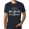 Men's Graphic T-Shirt Live It Love It Salt Lake City Limited Edition Short Sleeve Tee-Shirt Vintage Birthday Gift Novelty