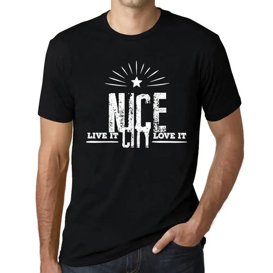 Men's Graphic T-Shirt Live It Love It Nice Limited Edition Short Sleeve Tee-Shirt Vintage Birthday Gift Novelty