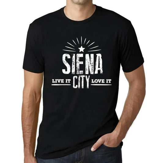 Men's Graphic T-Shirt Live It Love It Siena Limited Edition Short Sleeve Tee-Shirt Vintage Birthday Gift Novelty