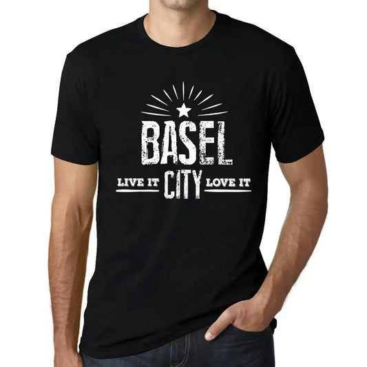 Men's Graphic T-Shirt Live It Love It Basel Limited Edition Short Sleeve Tee-Shirt Vintage Birthday Gift Novelty