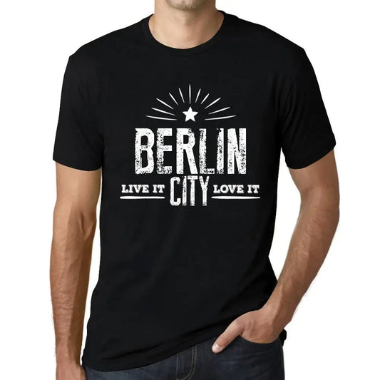 Men's Graphic T-Shirt Live It Love It Berlin Limited Edition Short Sleeve Tee-Shirt Vintage Birthday Gift Novelty