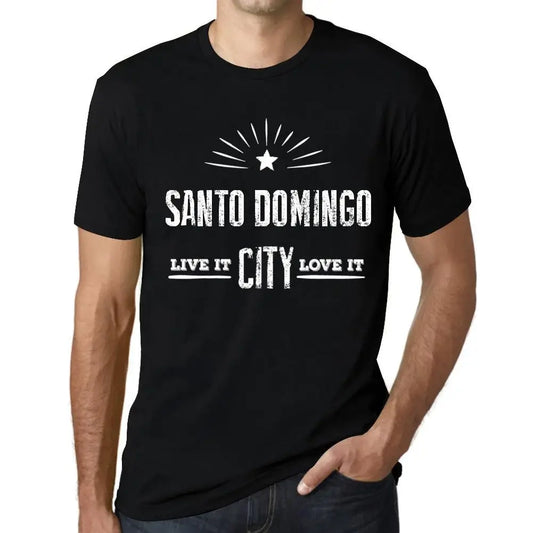 Men's Graphic T-Shirt Live It Love It Santo Domingo Limited Edition Short Sleeve Tee-Shirt Vintage Birthday Gift Novelty