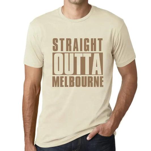 Men's Graphic T-Shirt  Melbourne Limited Edition Short Sleeve Tee-Shirt Vintage Birthday Gift Novelty