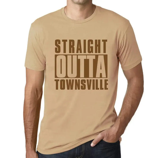 Men's Graphic T-Shirt  Townsville Limited Edition Short Sleeve Tee-Shirt Vintage Birthday Gift Novelty