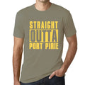 Herren Grafik T-Shirt Direkt aus dem Hafen von Pirie – Straight Outta Port Pirie – Vintage Jahrgang Kurzarm Lustige Druck Geburtstag Geschenk Mann