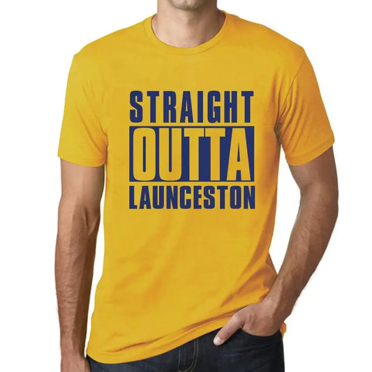 Men's Graphic T-Shirt  Launceston Limited Edition Short Sleeve Tee-Shirt Vintage Birthday Gift Novelty