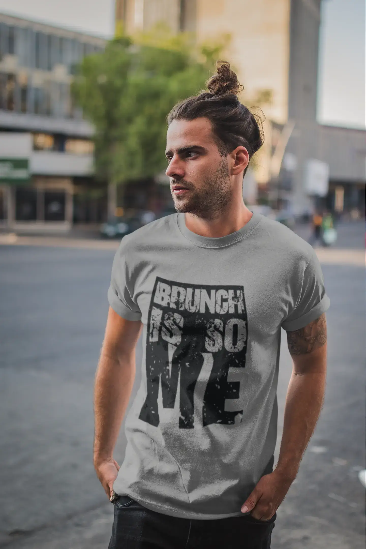 Men's Graphic T-Shirt Don't Be Simple Be OUTSTANDING Vintage White