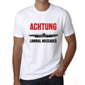 Men's Graphic T-Shirt Attention Sub Liminal News Submarine – Achtung Sub Liminal Nachrichten U-Boot – Eco-Friendly Limited Edition Short Sleeve Tee-Shirt Vintage Birthday Gift Novelty