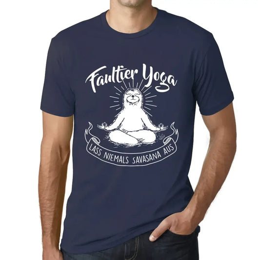 Men's Graphic T-Shirt Sloth Yoga – Faultier Yoga – Eco-Friendly Limited Edition Short Sleeve Tee-Shirt Vintage Birthday Gift Novelty