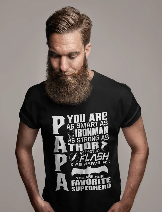 <span>Graphique</span> unisexe préféré super-héros Papa drôle T-Shirt