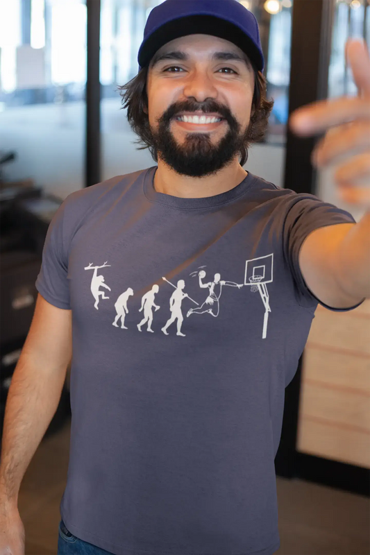 Unisex Graphic T-Shirt Evolution of the Basket Mouse Grey